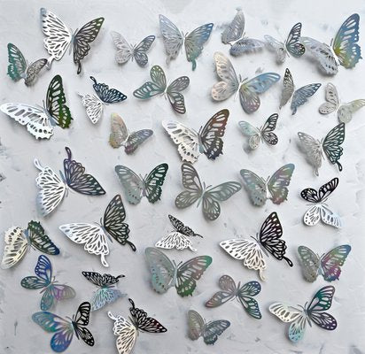 Sumit Mehndiratta, Holographic Butterflies, 2022, Acrylic on Panel-CHG-1241759