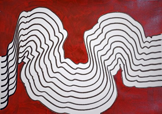 Sumit Mehndiratta, Mucky Waves, 2024, India Ink and Acrylic Paint on Archival Paper-CHG-2031766