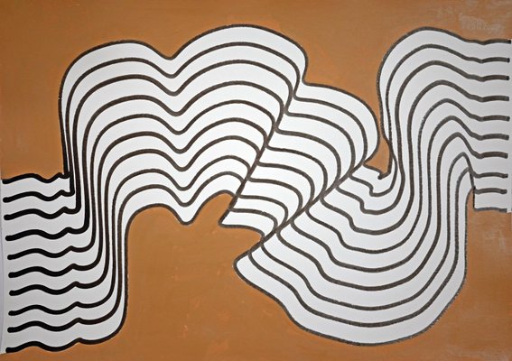 Sumit Mehndiratta, Mucky Waves, 2024, India Ink and Acrylic Paint on Archival Paper-CHG-2031766