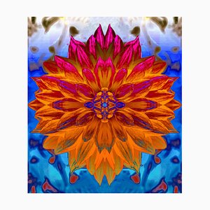 Sumit Mehndiratta, Prismatic Dahlia, 2023, Archival Pigment Print on Canvas-CHG-2037303