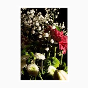 Summer Flowers Bouquet on Black Background, 2022, Giclée Print-RWC-1307028