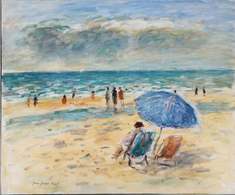 Summer in Blonville Oil on Canvas by Jean-Jacques René, 1943-KHH-723872