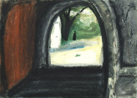 Sun Jingyuan, Landscape, Mixed Media on Cardboard, 1970-ZCI-1770067