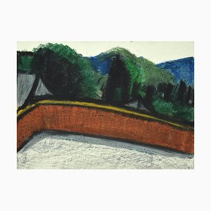 Sun Jingyuan, Landscape, Mixed Media on Cardboard, 1970s-ZCI-1770070