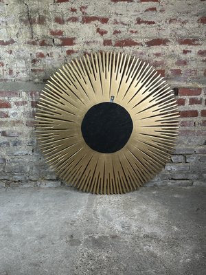 Sun Mirror in Carved Gilded Wood, 1990s-RWZ-2028170