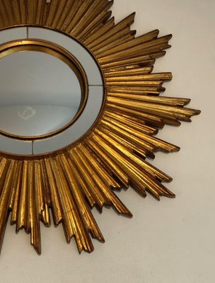 Sun Mirror in Golden Resin-BA-1365362