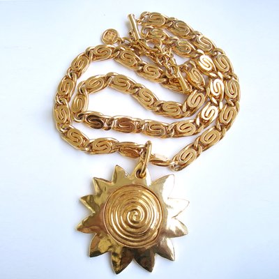 Sun Motif Pendant from Givenchy, 1980s-YGE-868589