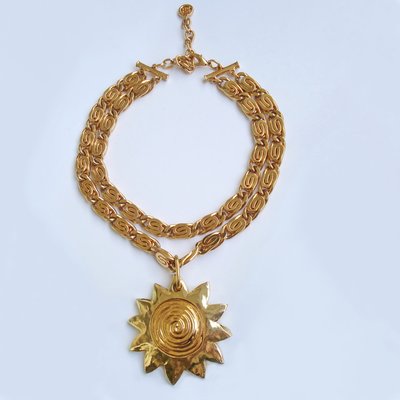 Sun Motif Pendant from Givenchy, 1980s-YGE-868589