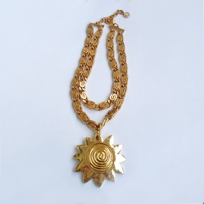 Sun Motif Pendant from Givenchy, 1980s-YGE-868589