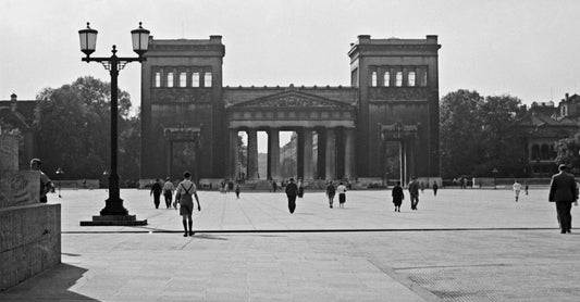 Sun, Shadows, Buildings Koenigsplatz Square Munich, Germany, 1937