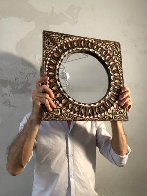 Sun Wall Mirror by Roland Zobel, 1970s-NLF-1719370