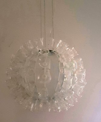 Sunball Ceiling Lamp with Glass Flowers from Murano Due, 1990s-QDP-647215