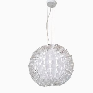 Sunball Ceiling Lamp with Glass Flowers from Murano Due, 1990s-QDP-647215