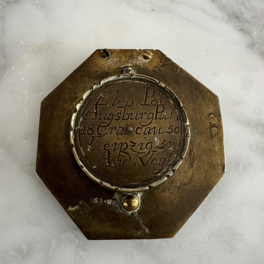 Sundial and Pocket Compass from Augsburglout, 18th Century