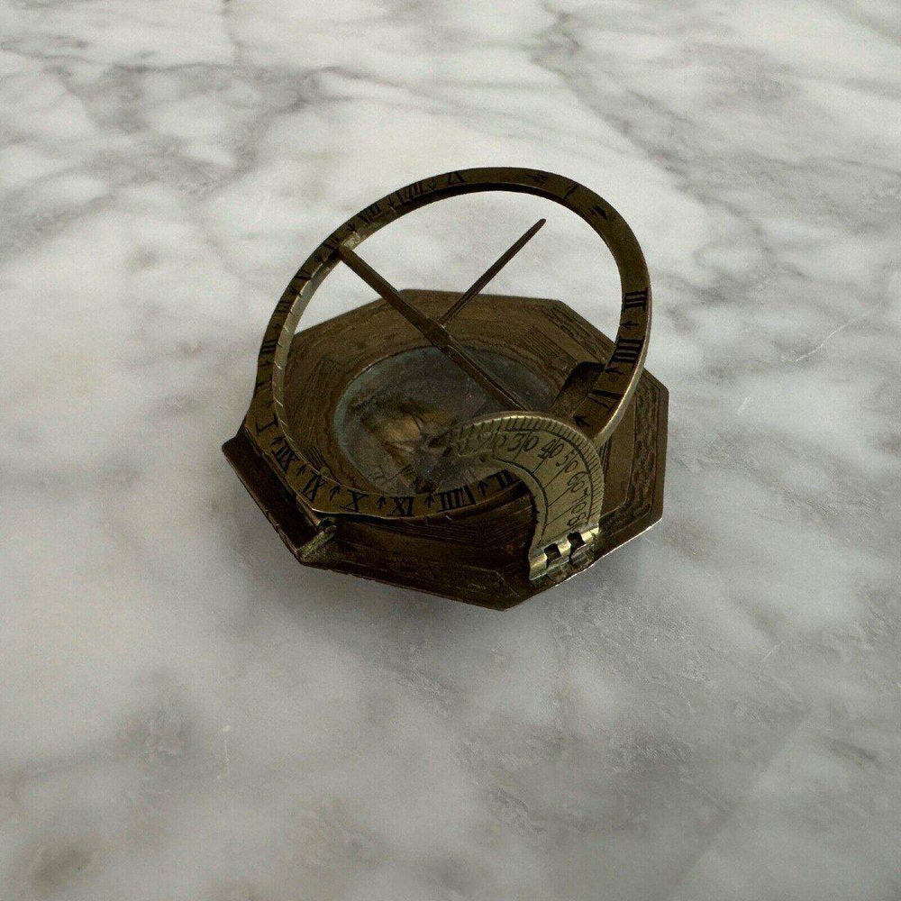 Sundial and Pocket Compass from Augsburglout, 18th Century