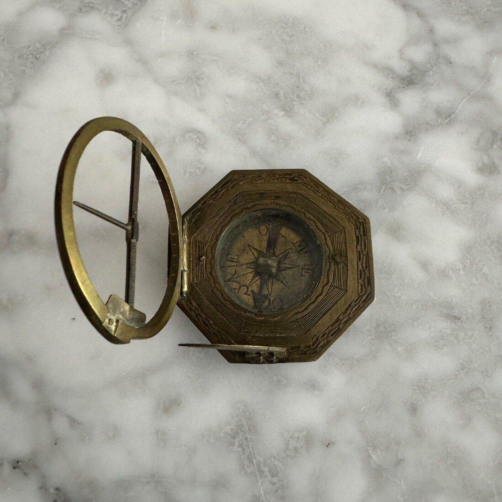 Sundial and Pocket Compass from Augsburglout, 18th Century