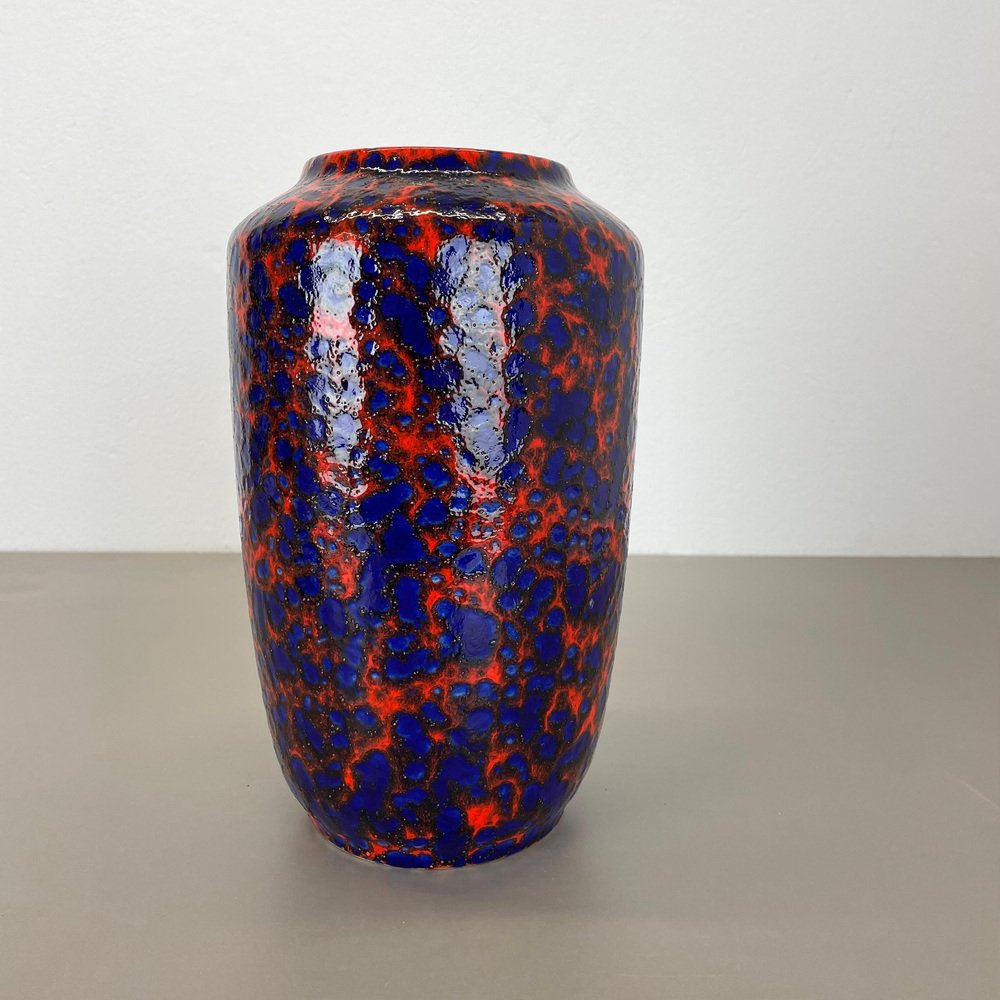 Super Color Crusty Fat Lava Multi-Color Vase from Scheurich, Germany, 1970s