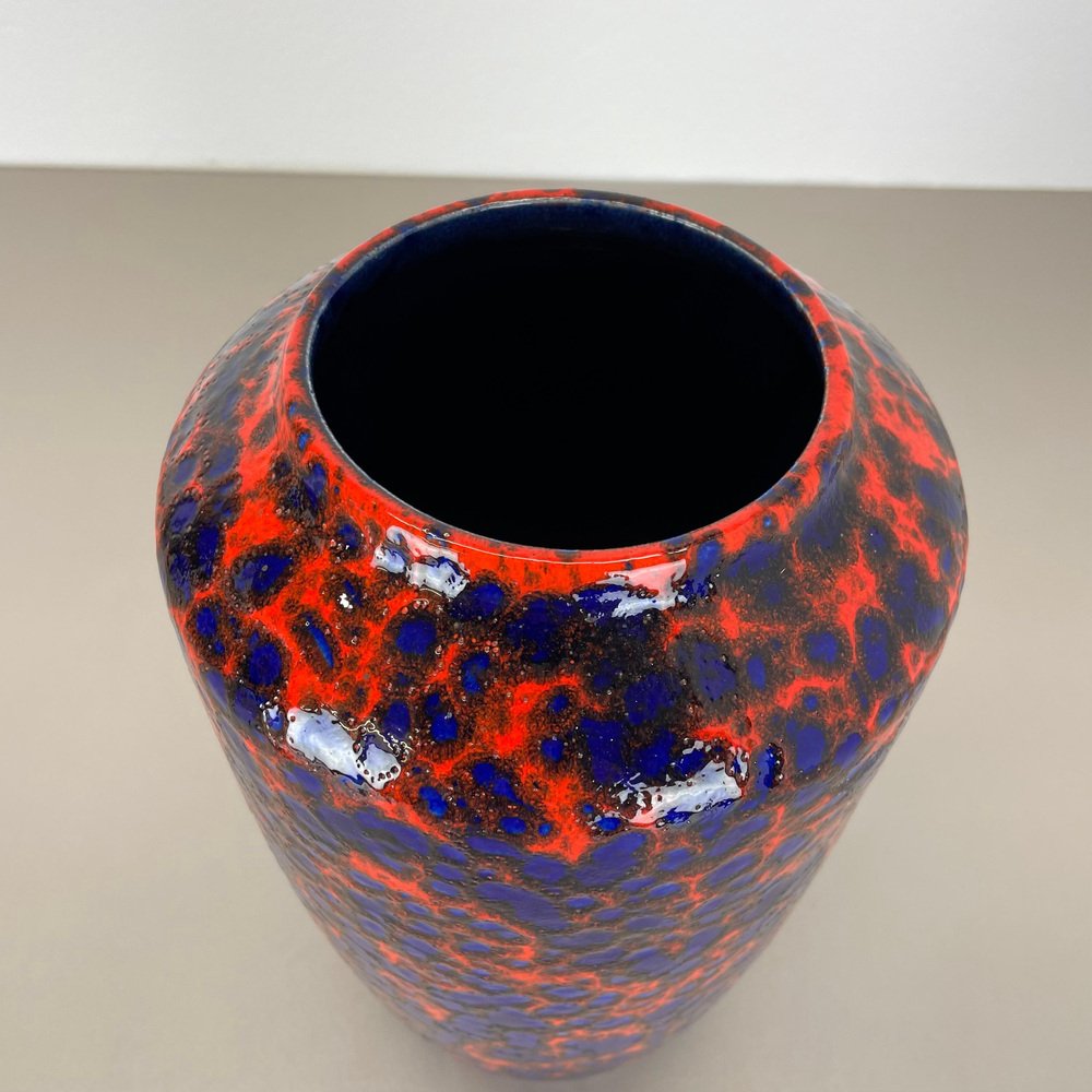 Super Color Crusty Fat Lava Multi-Color Vase from Scheurich, Germany, 1970s