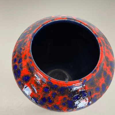 Super Color Crusty Fat Lava Multi-Color Vase from Scheurich, Germany, 1970s-QZ-1813065