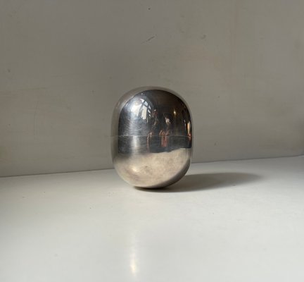 Super-Elliptical Egg Jar in Stainless Steel from Piet Hein-LCR-2042135