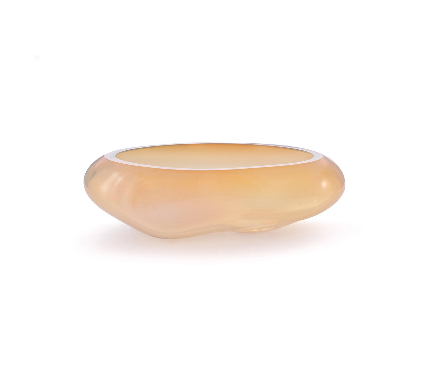 Supernova I L Amber Iridescent Bowl by Simone Lueling for ELOA