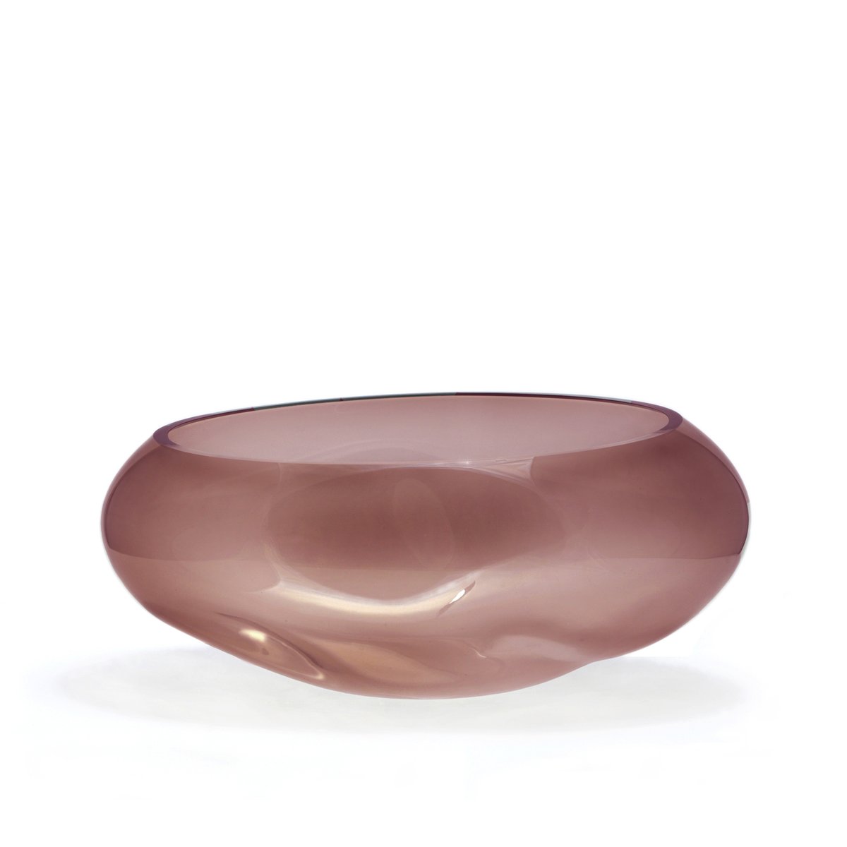 Supernova I L Silver Smoke Red Bowl by Simone Lueling for ELOA