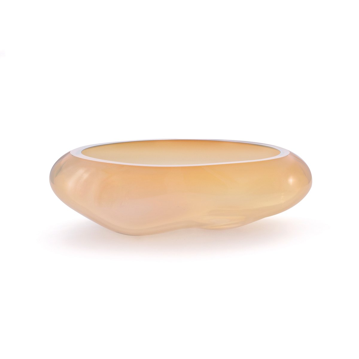 Supernova I S Amber Iridescent Bowl by Simone Lueling for ELOA