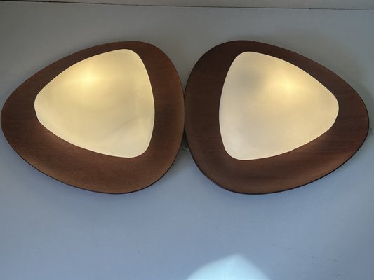 Surf Wall Lights by Goffredo Reggiani, 1960s, Set of 2-NER-2041059