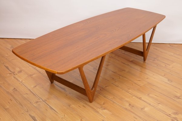 Surfboard Coffee Table by Kurt Østervig for Jason Møbler, 1950s-KIJ-880947