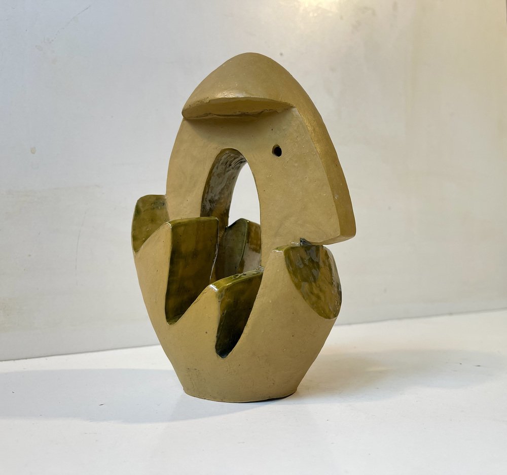 Surrealist Entity in Glazed Ceramic by Aksel Hansen, 1960s