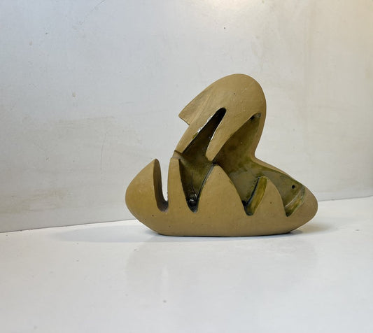 Surrealist Entity in Glazed Ceramic by Aksel Hansen, 1960s