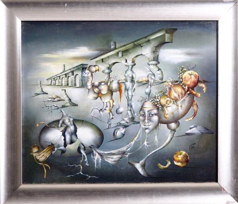 Surrealistic Painting Oil on Canvas-SA-636377