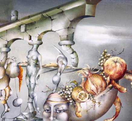 Surrealistic Painting Oil on Canvas-SA-636377