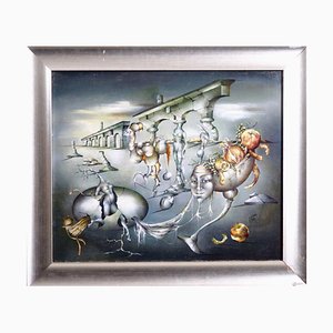 Surrealistic Painting Oil on Canvas-SA-636377