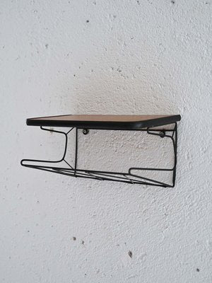 Suspended Bedside Table in Teak and Metal, 1960s-QWP-2035464