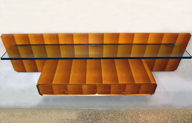 Suspended Console in Wood from La Permanente Mobili Cantù, 1950s-HS-1059102