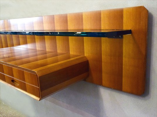 Suspended Console in Wood from La Permanente Mobili Cantù, 1950s-HS-1059102