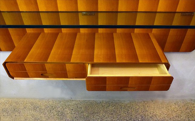 Suspended Console in Wood from La Permanente Mobili Cantù, 1950s-HS-1059102