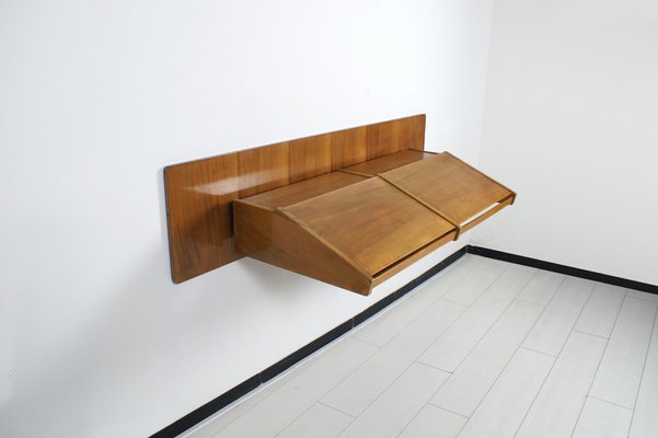 Suspended Console With Mirror and Italian Desk, 1950s-SAV-1324036