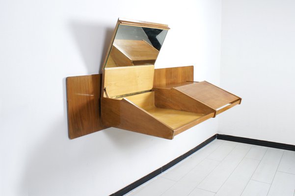 Suspended Console With Mirror and Italian Desk, 1950s-SAV-1324036