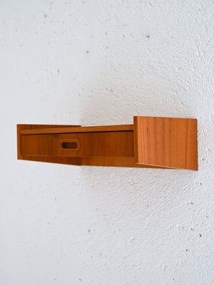 Suspended Teak Bedside Table, 1960s-QWP-2035445