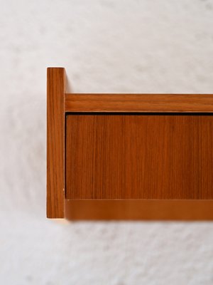 Suspended Teak Bedside Table, 1960s-QWP-2035445