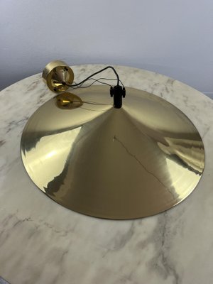 Suspension Lamp in Brass, Italy, 1970s-YST-1702003