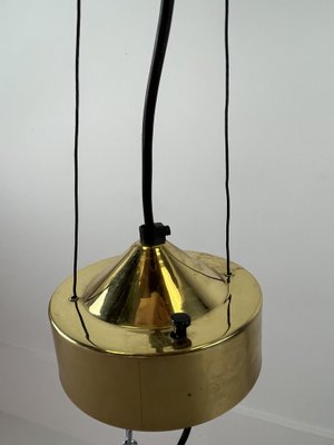 Suspension Lamp in Brass, Italy, 1970s-YST-1702003