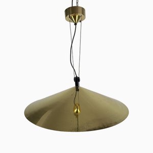 Suspension Lamp in Brass, Italy, 1970s-YST-1702003