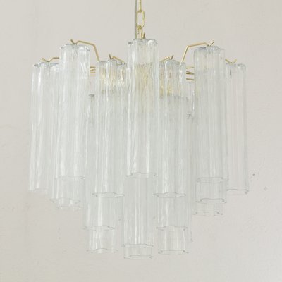 Suspension Lamp in Clear Murano Glass, Italy, 1990s-MPO-1761728