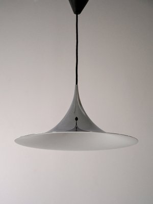 Suspension Lamp in Silver Metal by Berderup & Thorsten, 1970s-QWP-1739049