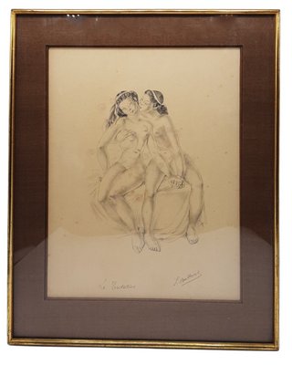 Suzanne Ballivet, La Zentatione, Pencil on Paper-TCS-1144062