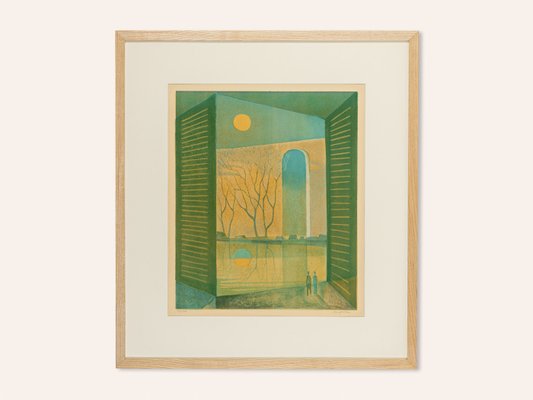 Sven Jonson, Lake, 1960, Color Lithograph on Paper-GPP-1079971