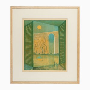 Sven Jonson, Lake, 1960, Color Lithograph on Paper-GPP-1079971